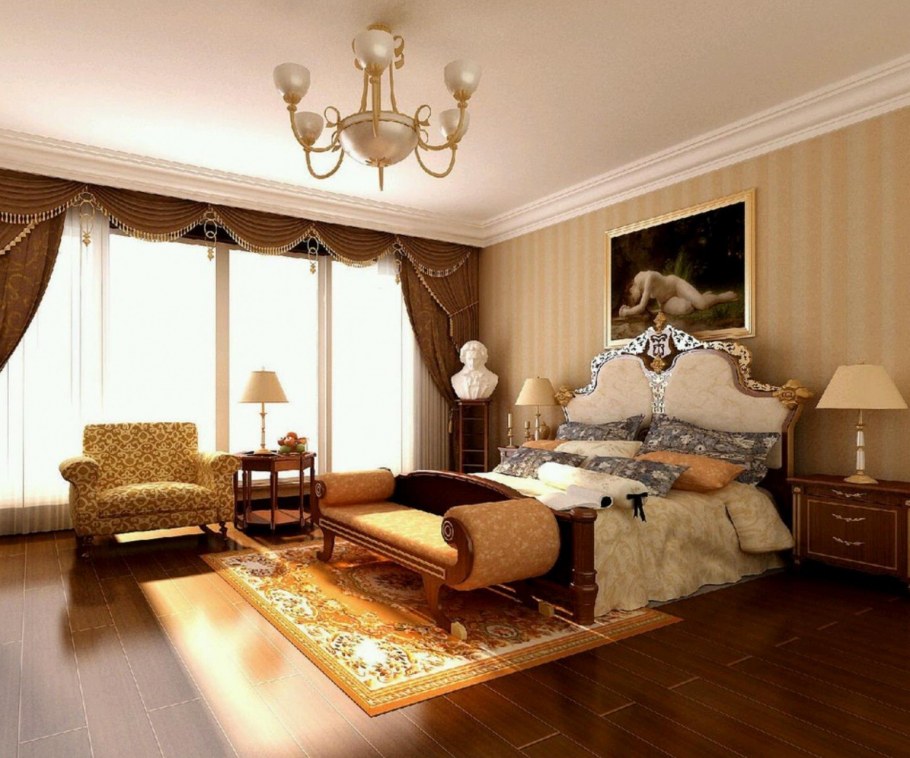 Спальня в греческом стиле