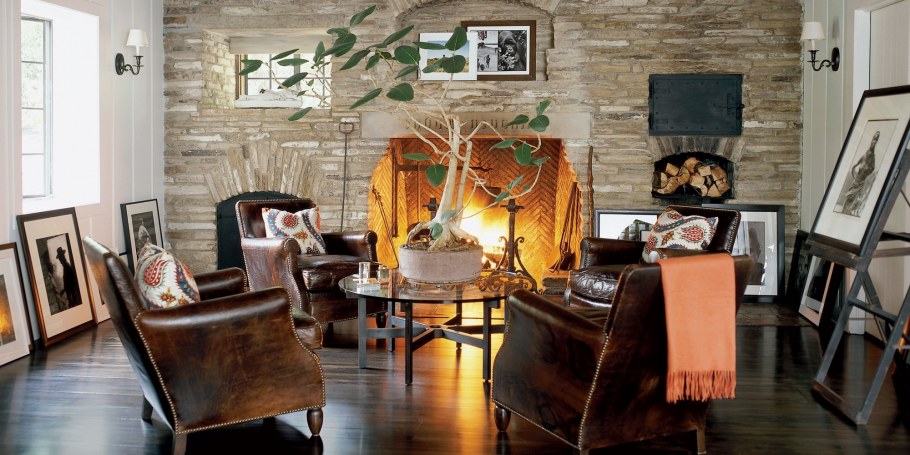 Гостиная в стиле осень
