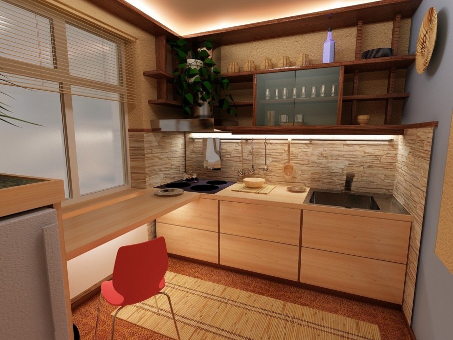 Кухня в хрущевке 5 кв м Лорето