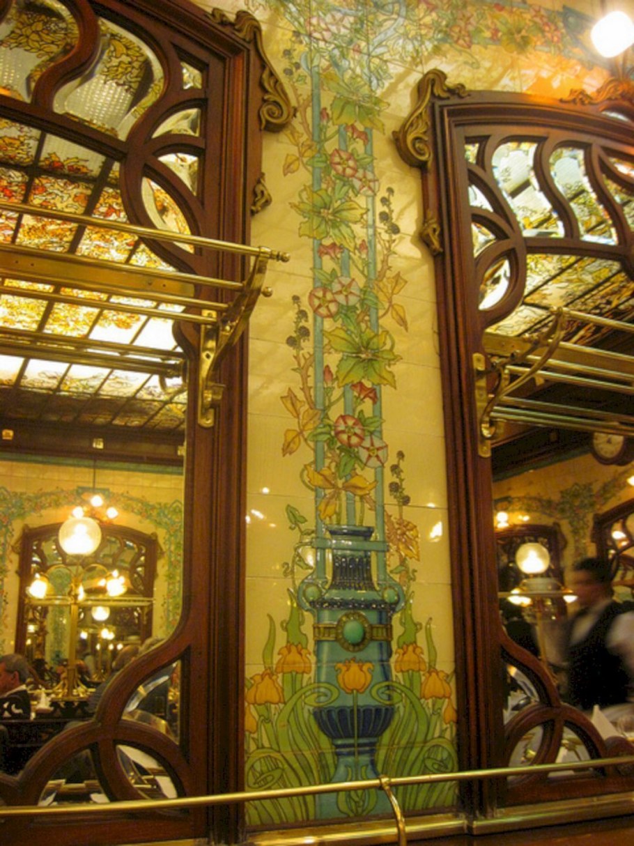 Роспись арт нуво Модерн в интерьере