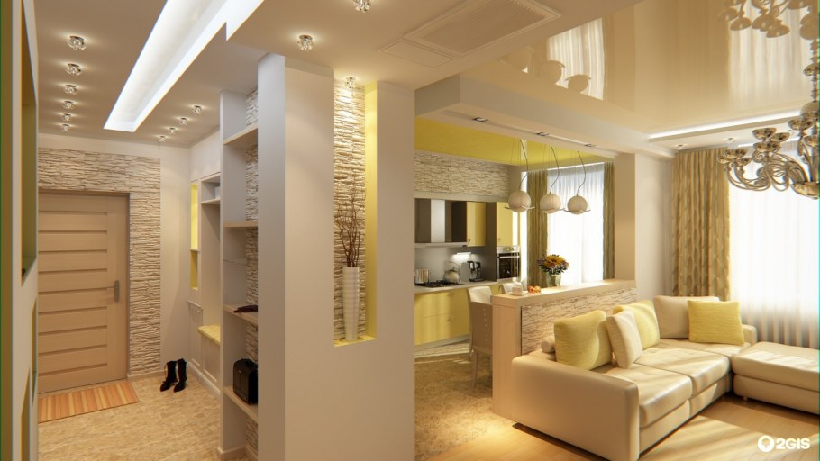 Интерьер квартиры 3 комнатной 90 кв м