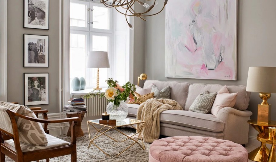 Интерьер в пастельных тонах