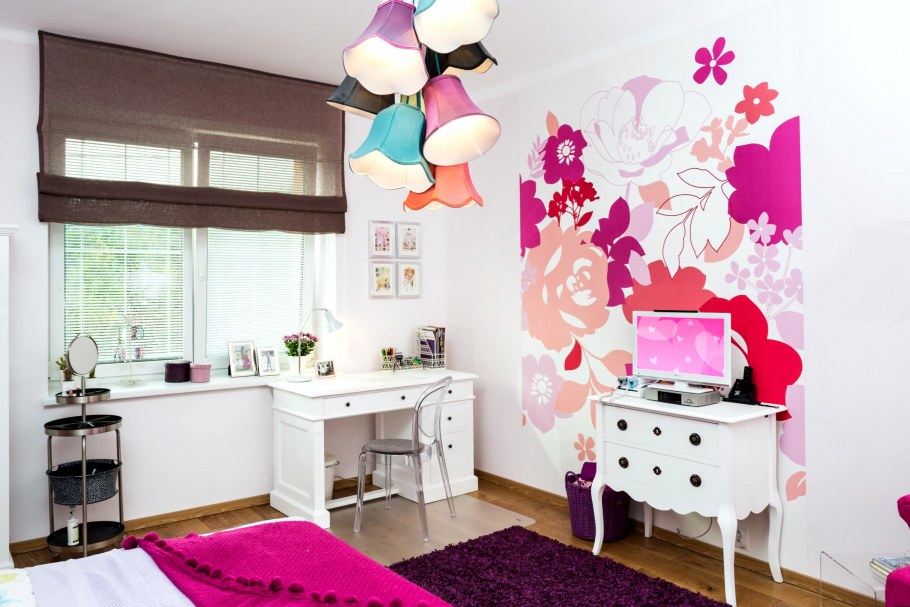 Стены в комнате подростка девочки