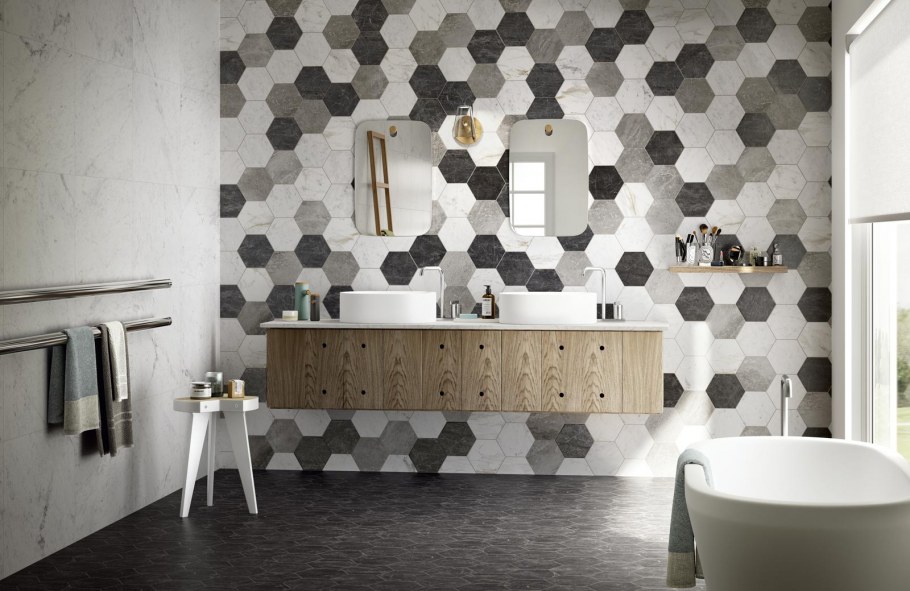 Зеркальная плитка ДСТ Гексагон