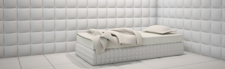 Белая мягкая комната