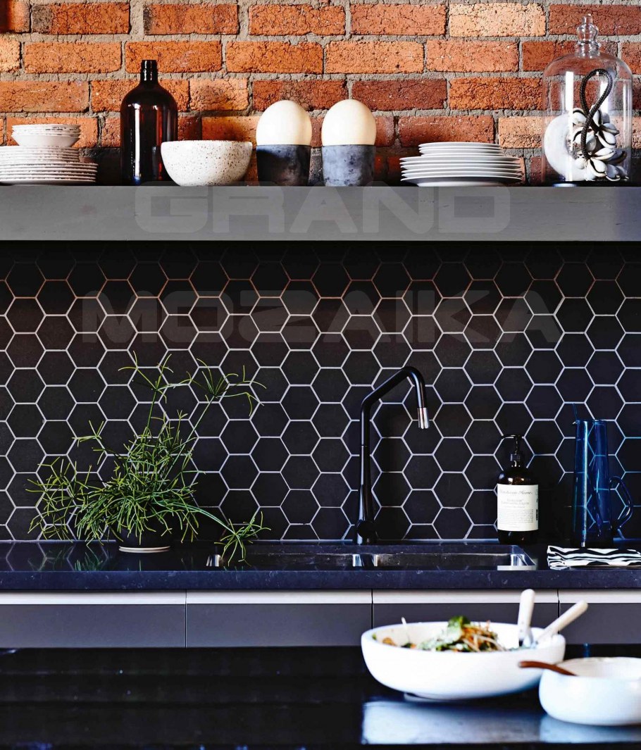 Мозаика Гексагон на фартук