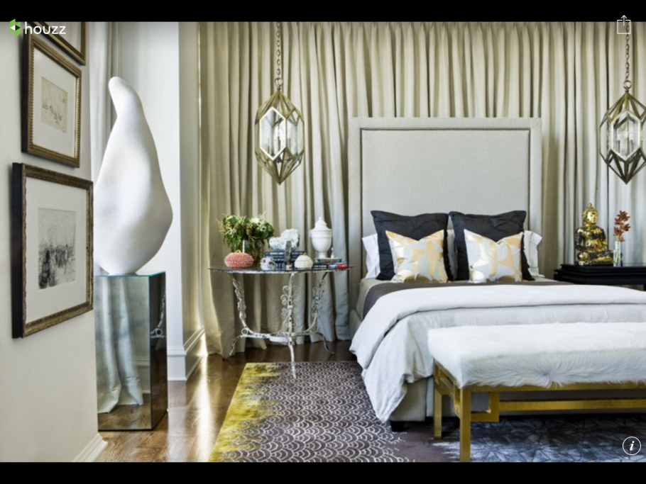 Сочетание золота и серебра в интерьере