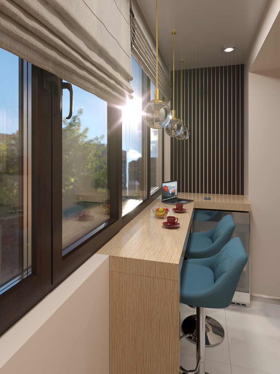 Бар на лоджии в квартире