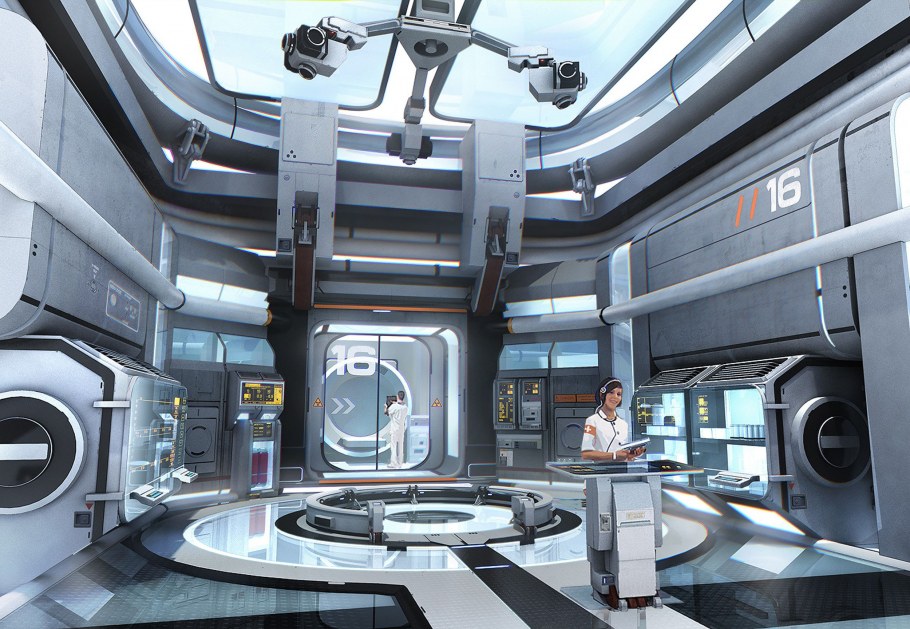 Интерьер космического корабля Star Citizen