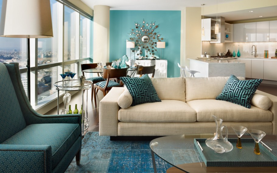 Бирюзовая гостиная