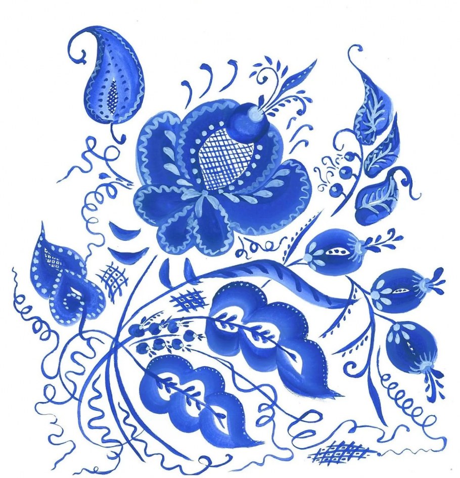 Гжель орнамент