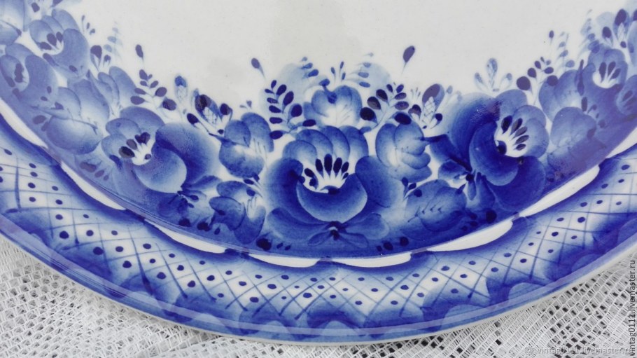 Ткань Гжель Хохлома