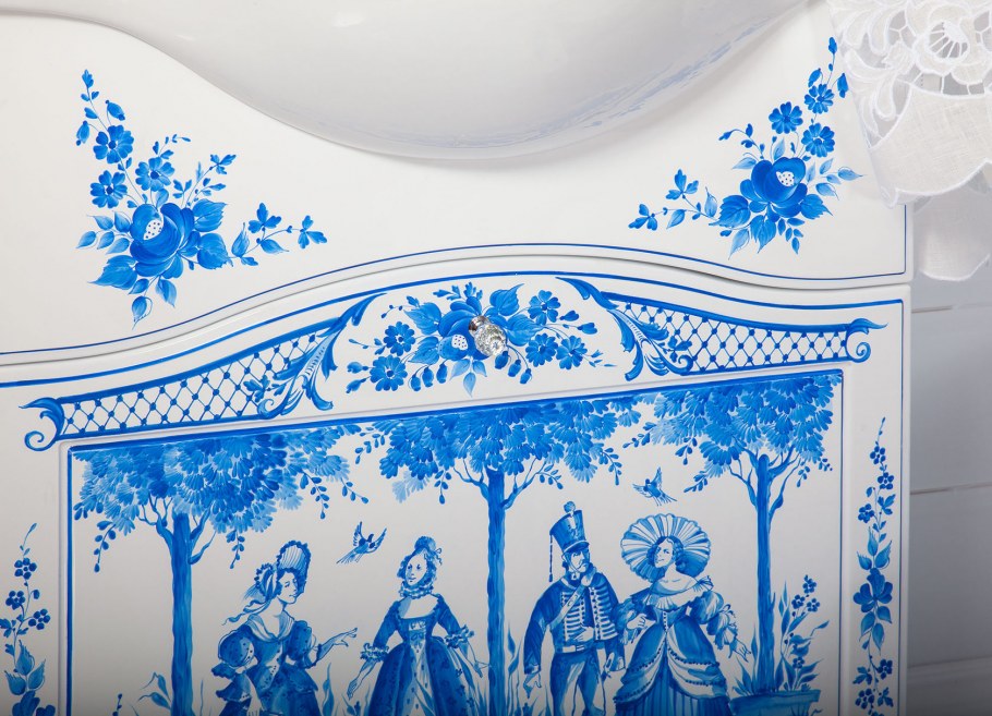 Роспись стен Гжель