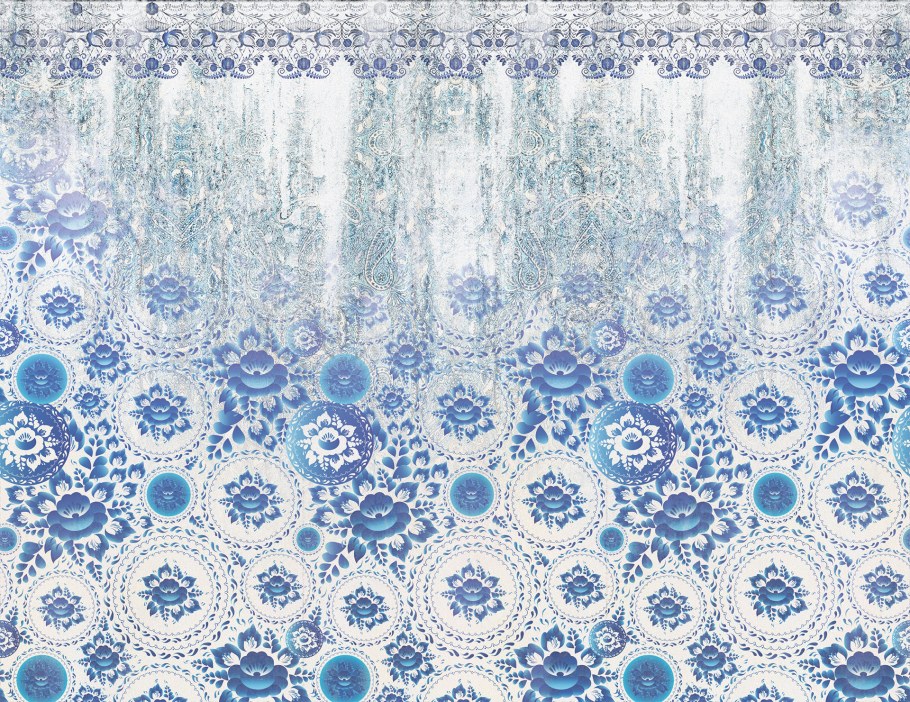 Синий орнамент