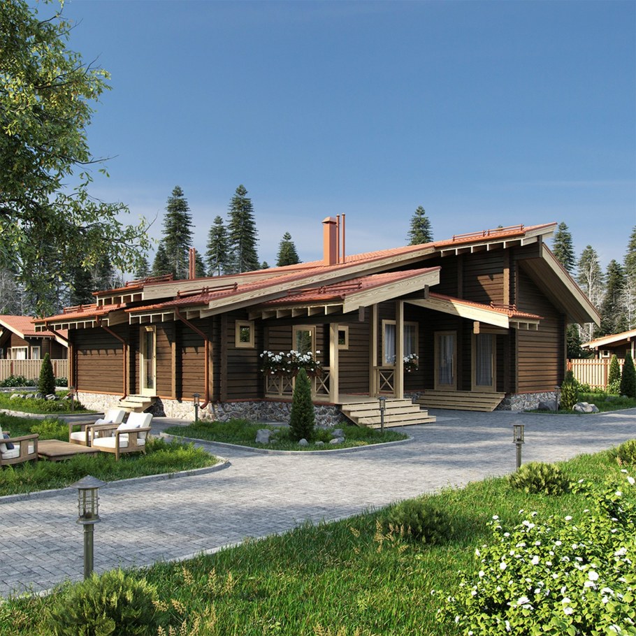 Дом из клееного бруса Альбатрос