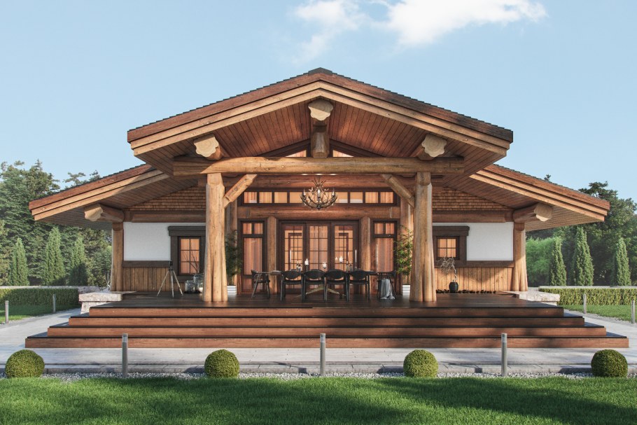 Шале пост энд Бим