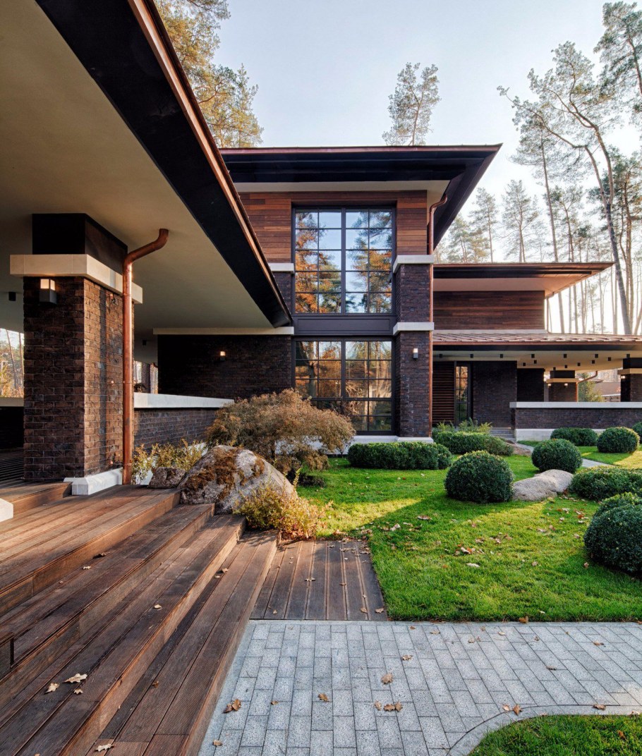 Дом в стиле Райта от Yunakov Architecture Design