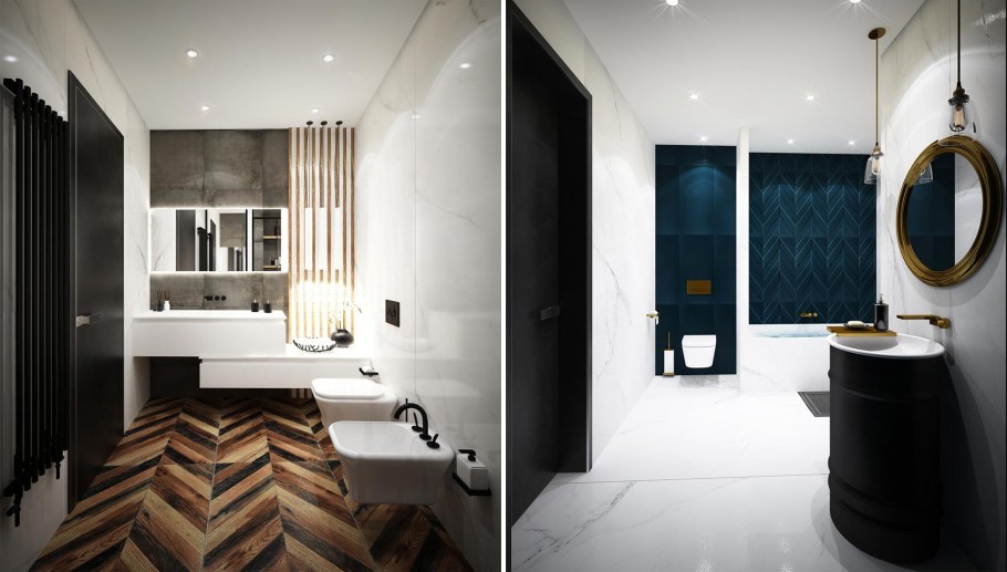 Ванна арт деко золото