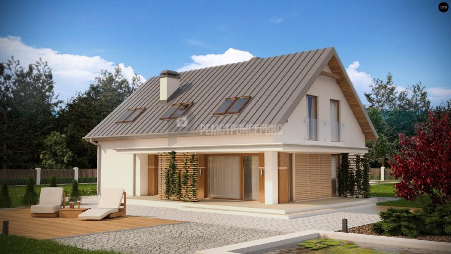 Интерьер мансарды