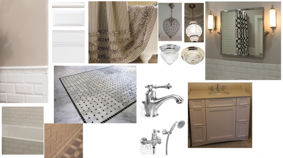 Коллаж ванной комнаты