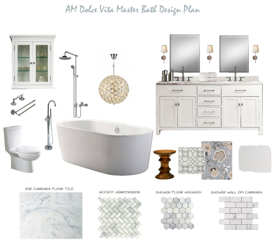 Коллаж ванной комнаты