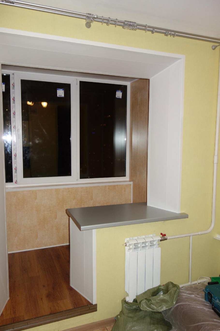 Отделка проема на лоджию