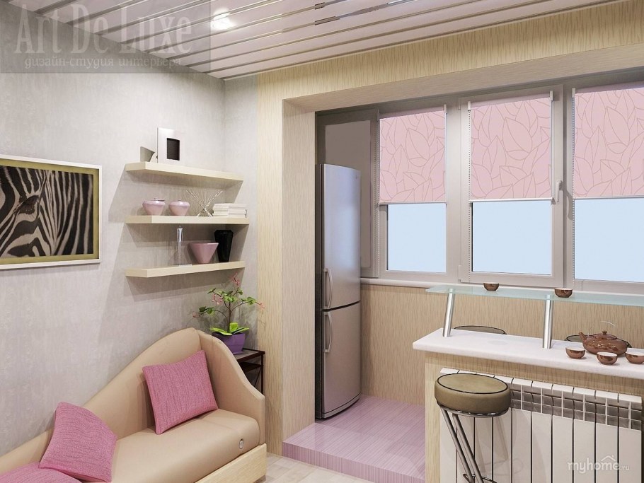 П44т объединение балкона с комнатой