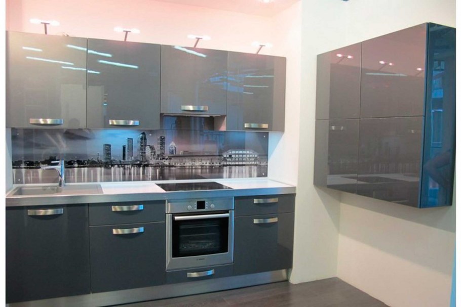 Кухня Алвик серый