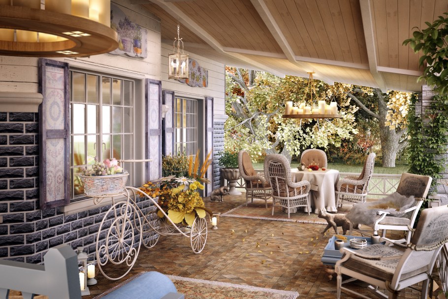 Терраска в стиле Прованс