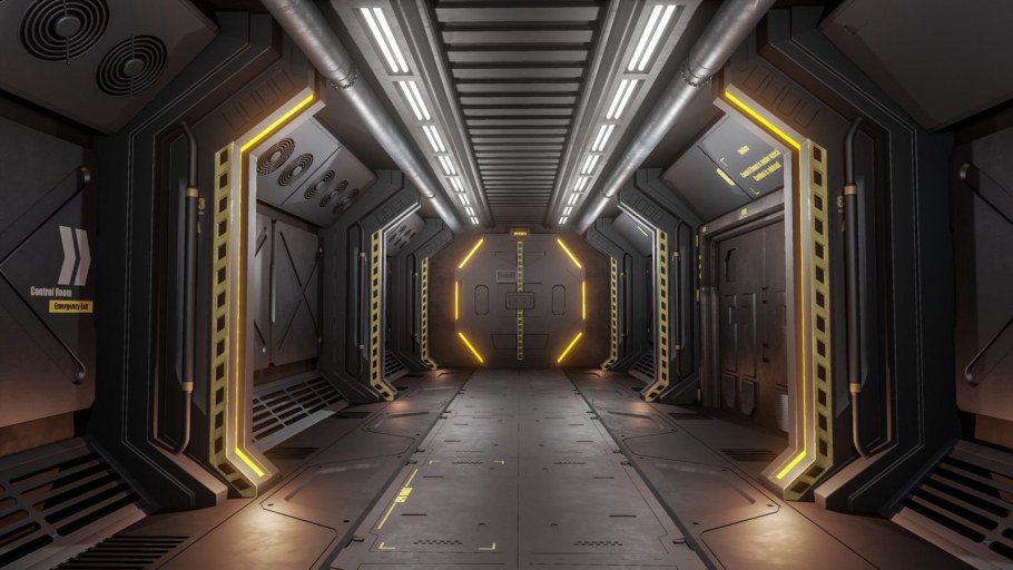 Sci Fi Corridor двери