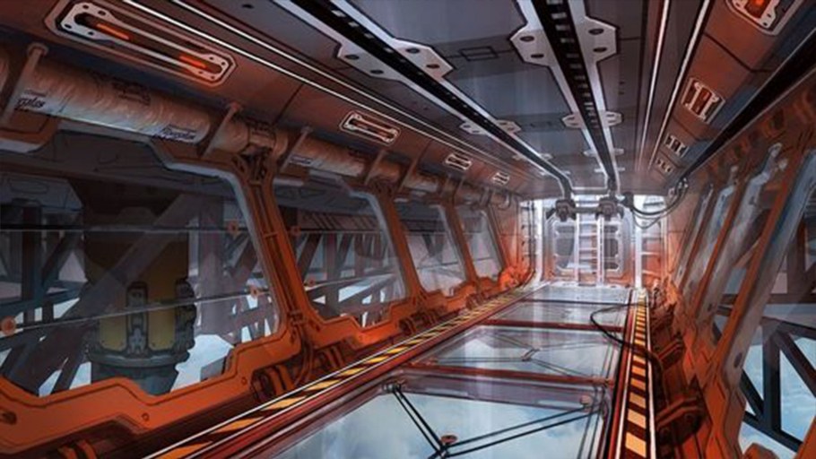 Концепт арт Sci Fi Interior