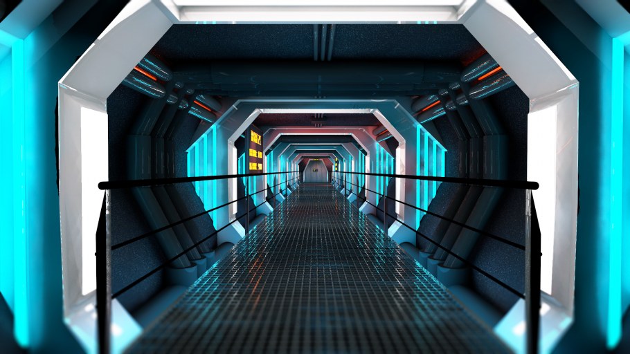 Sci Fi туннель корабля