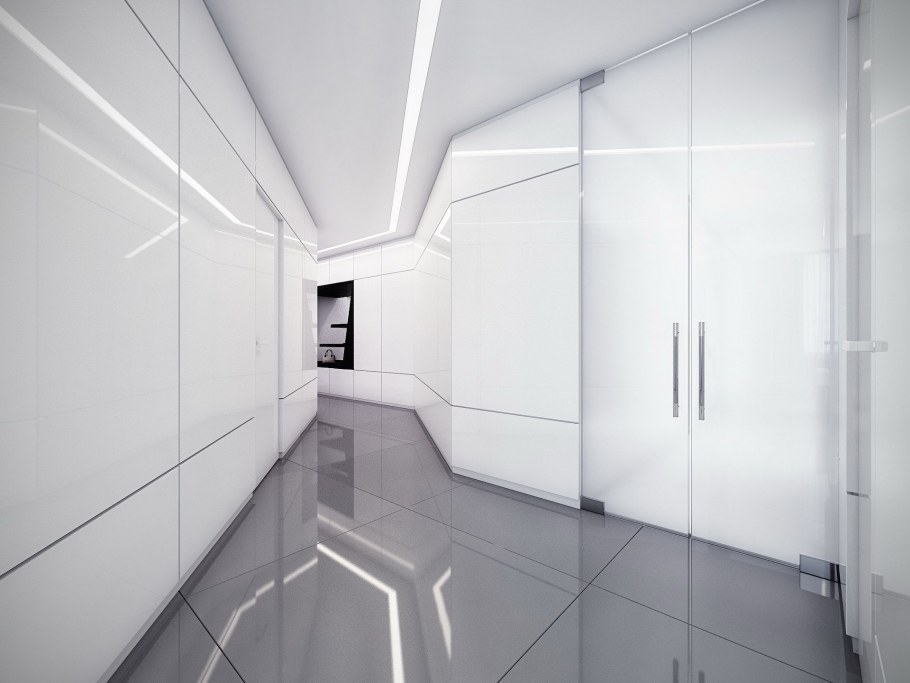 Прихожая в футуристическом стиле