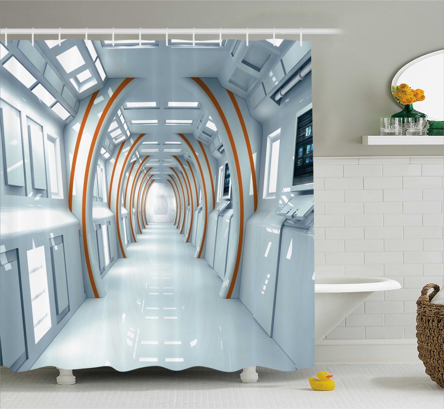 Коридор в футуристическом стиле