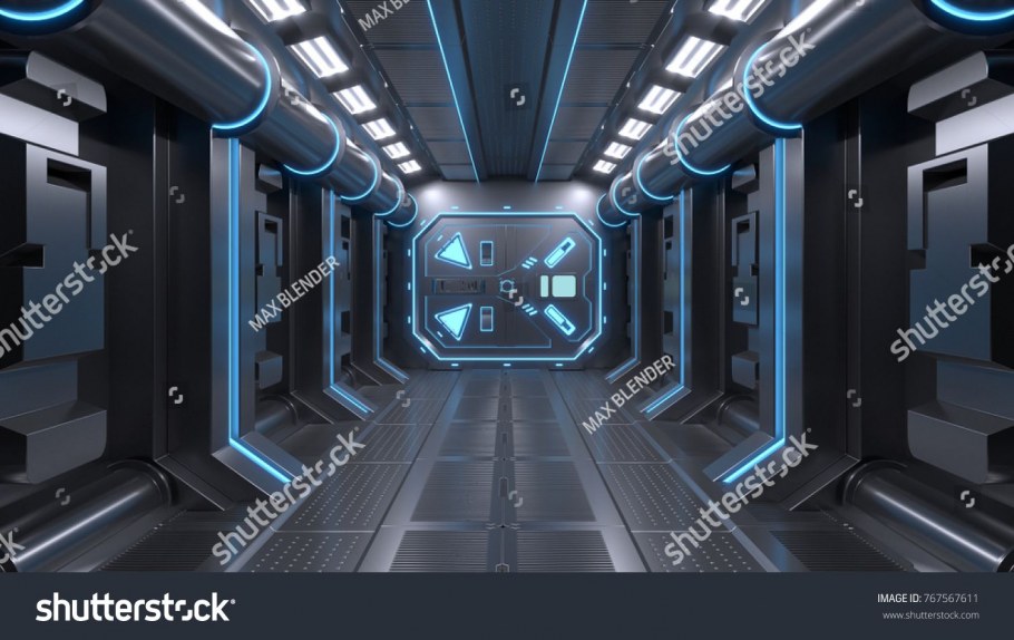 Коридор в стиле космического корабля