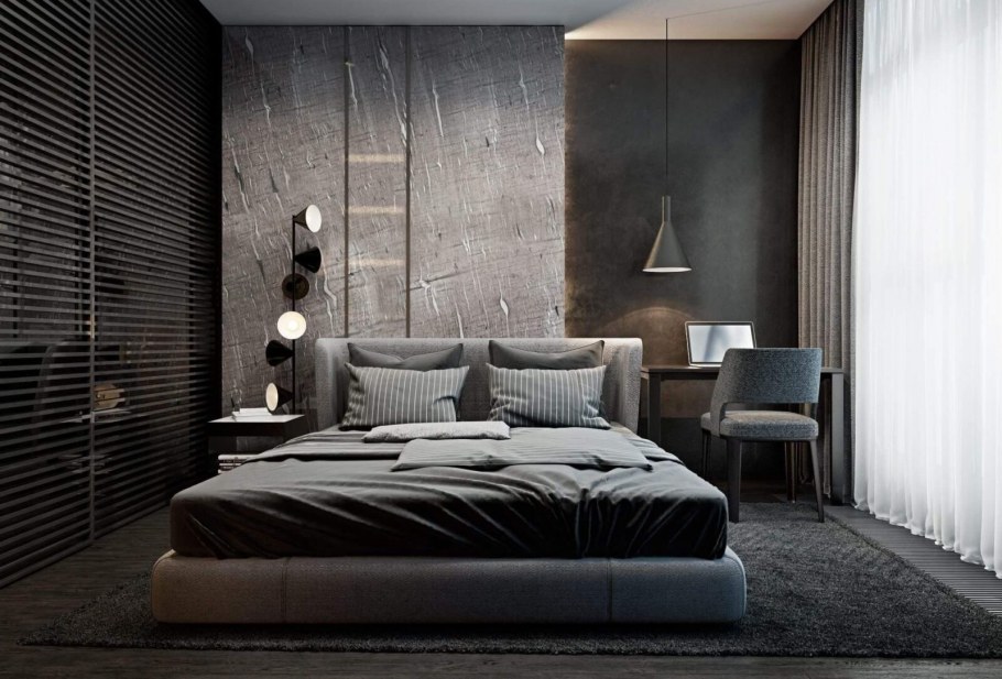 Брутализм спальня