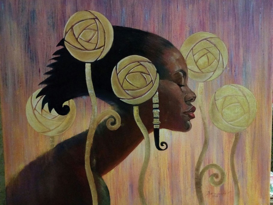 Цветы в африканском стиле