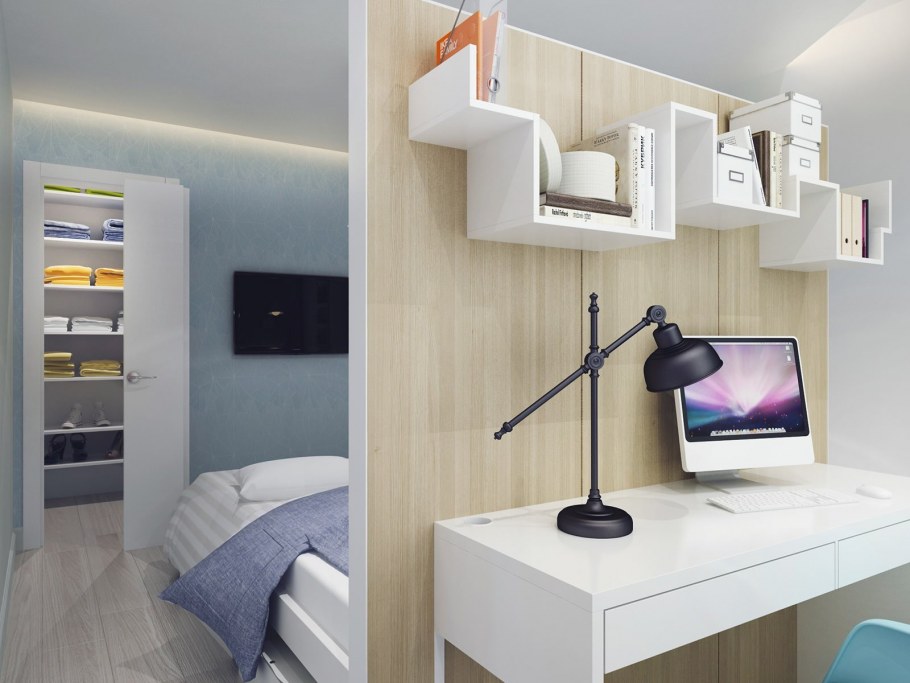 Компьютерная зона в комнате