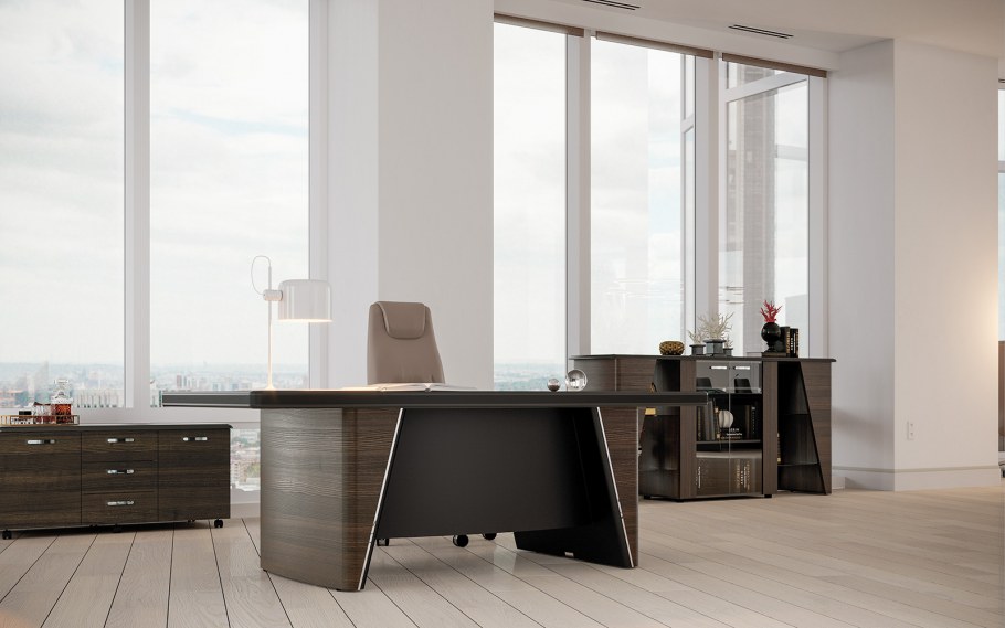 Мебель VP_Chicago n стол руководителя 190 темн. Дуб