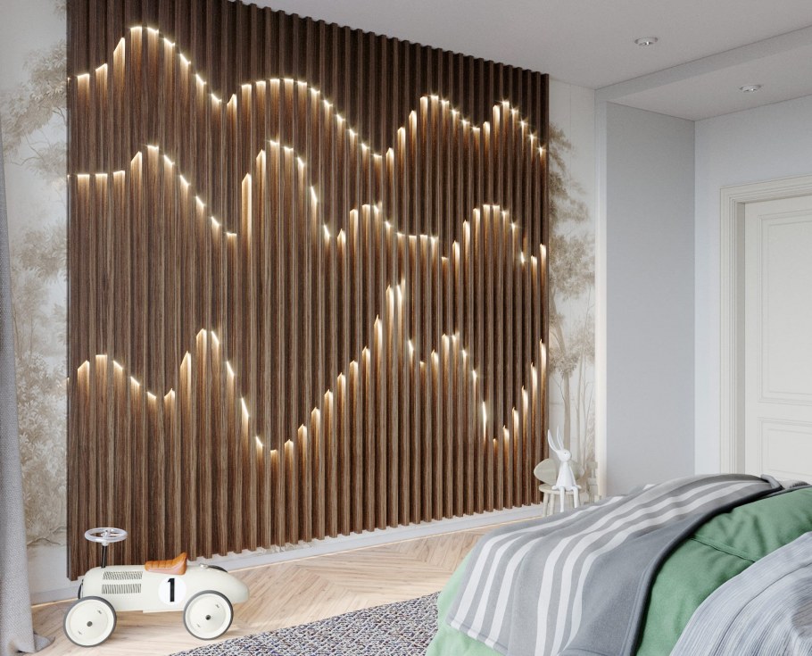 Деревянные перегородки в интерьере