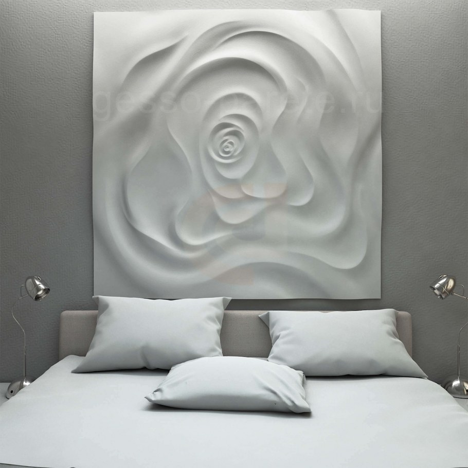 Панно рыба из гипса