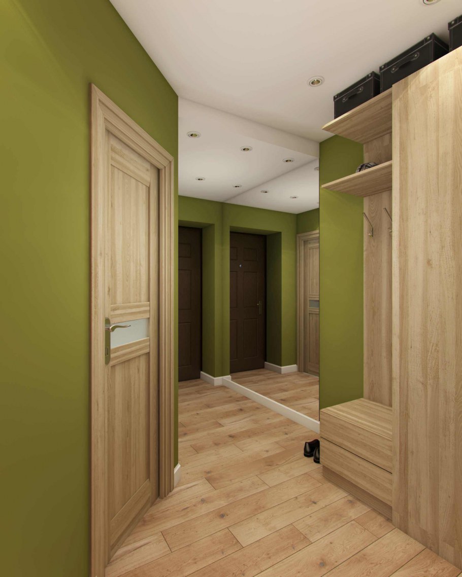 Салатовая прихожая