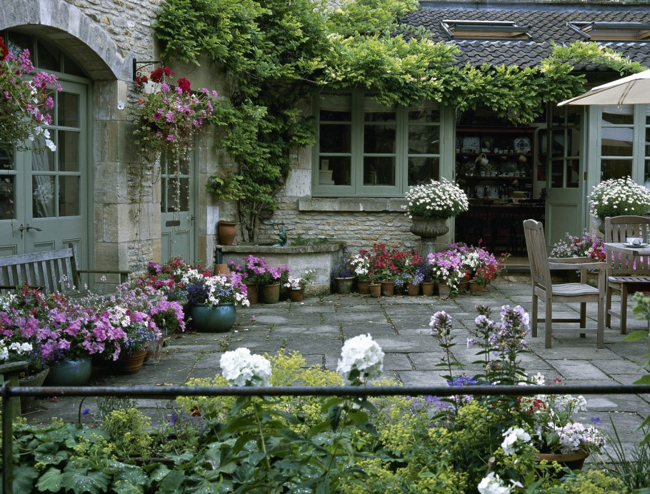 Сад ландшафт английский стиль патио