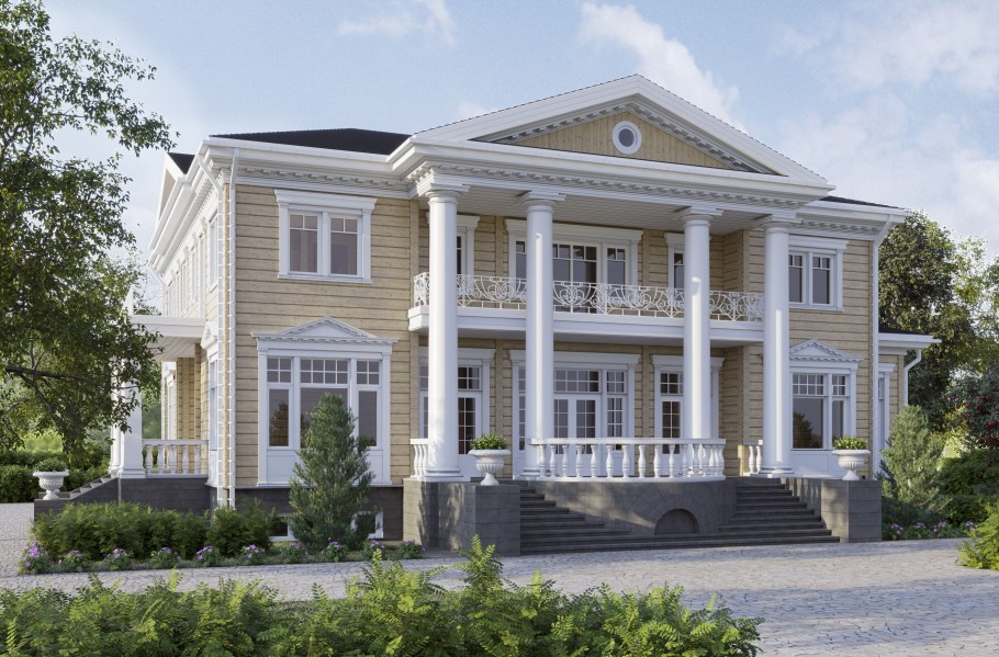 Дом Honka в стиле русской усадьбы XIX века