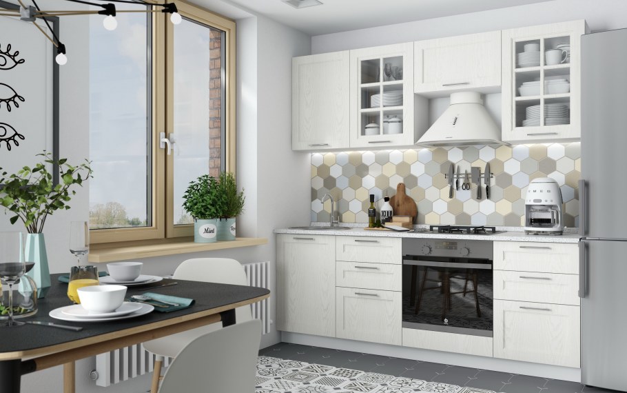 Кухня Амика белая хофф