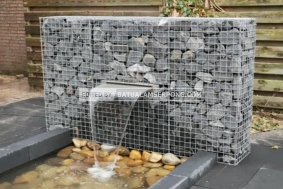 Фонтанчик из габионов