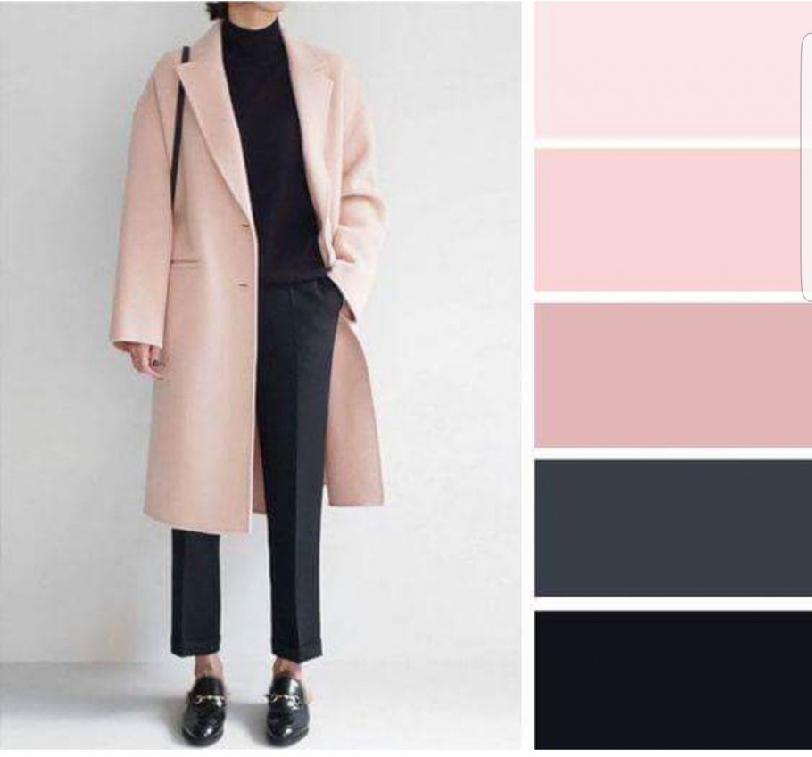 Сочетание пудрового цвета