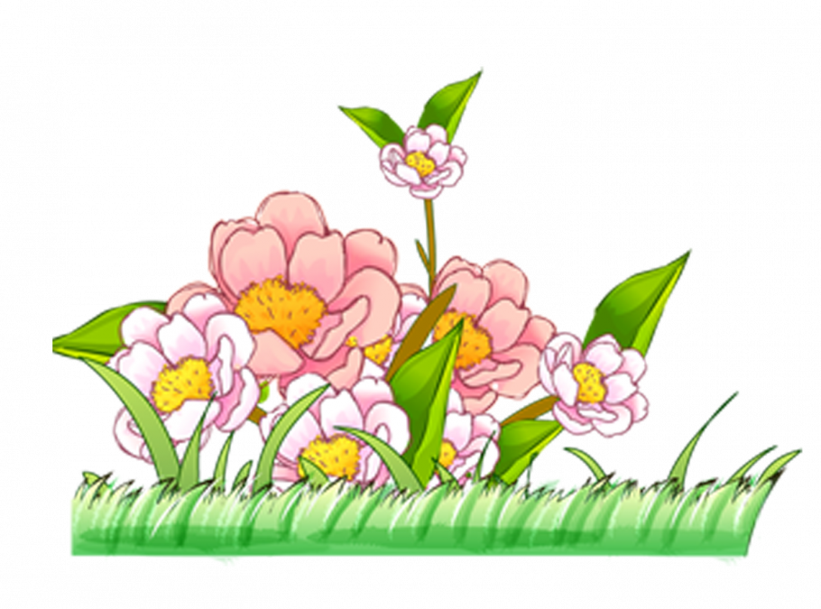 Клумба с цветами вектор