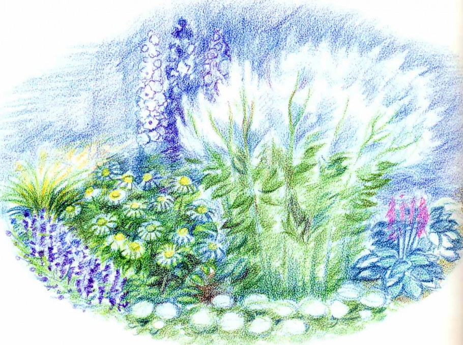 Цветочные клумбы мультяшные