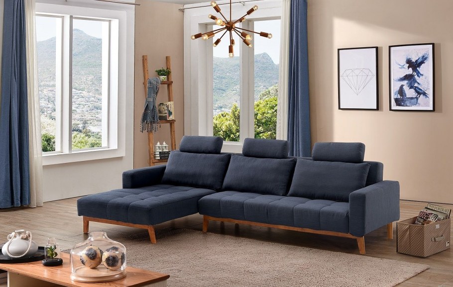 Диван Zara Sectional угловой синий